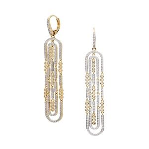 Nadri Cypher Circled Drop Earrings